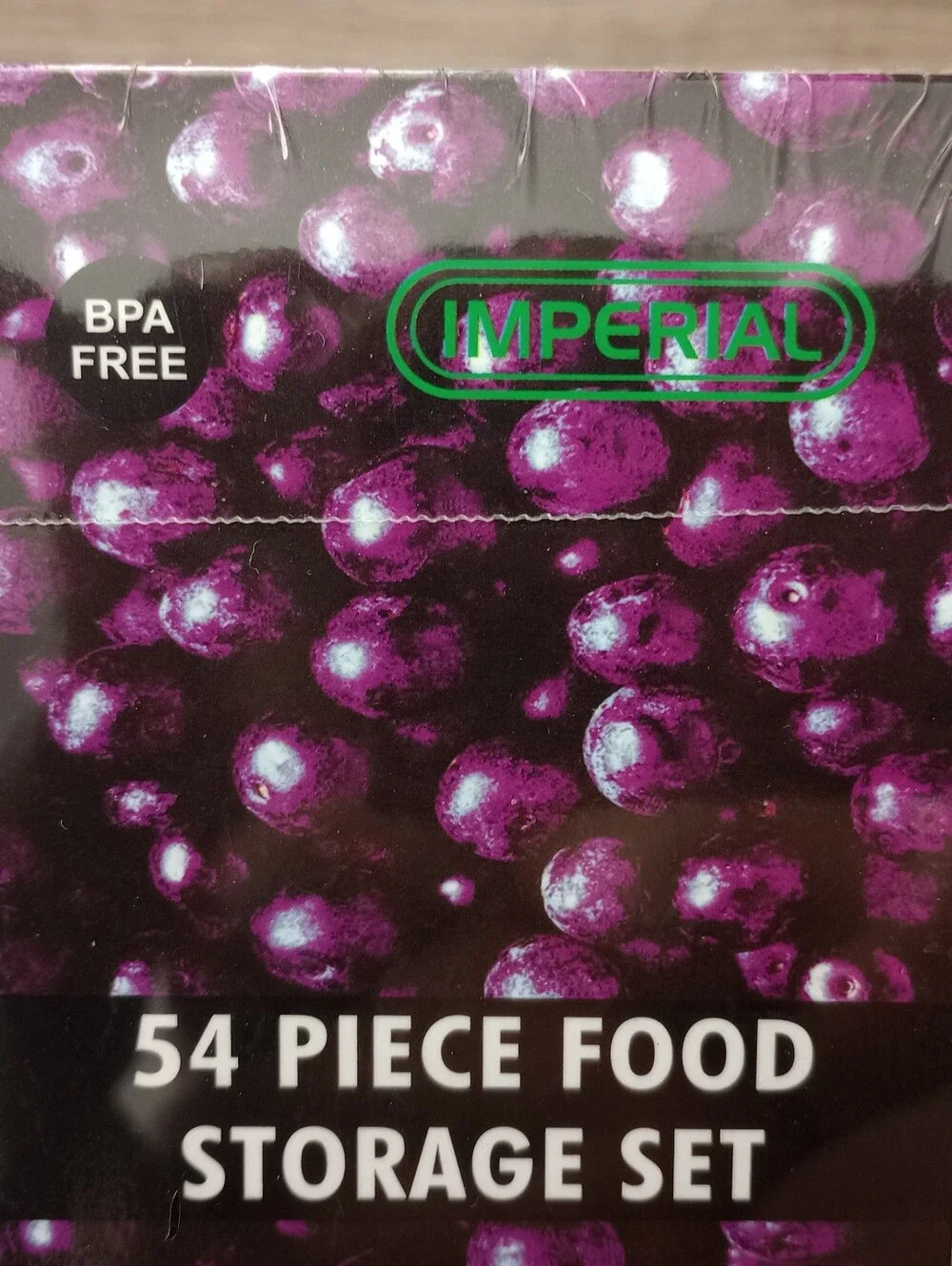 54-Piece Food Storage Set BPA FREE.  New With Plastic Wrap